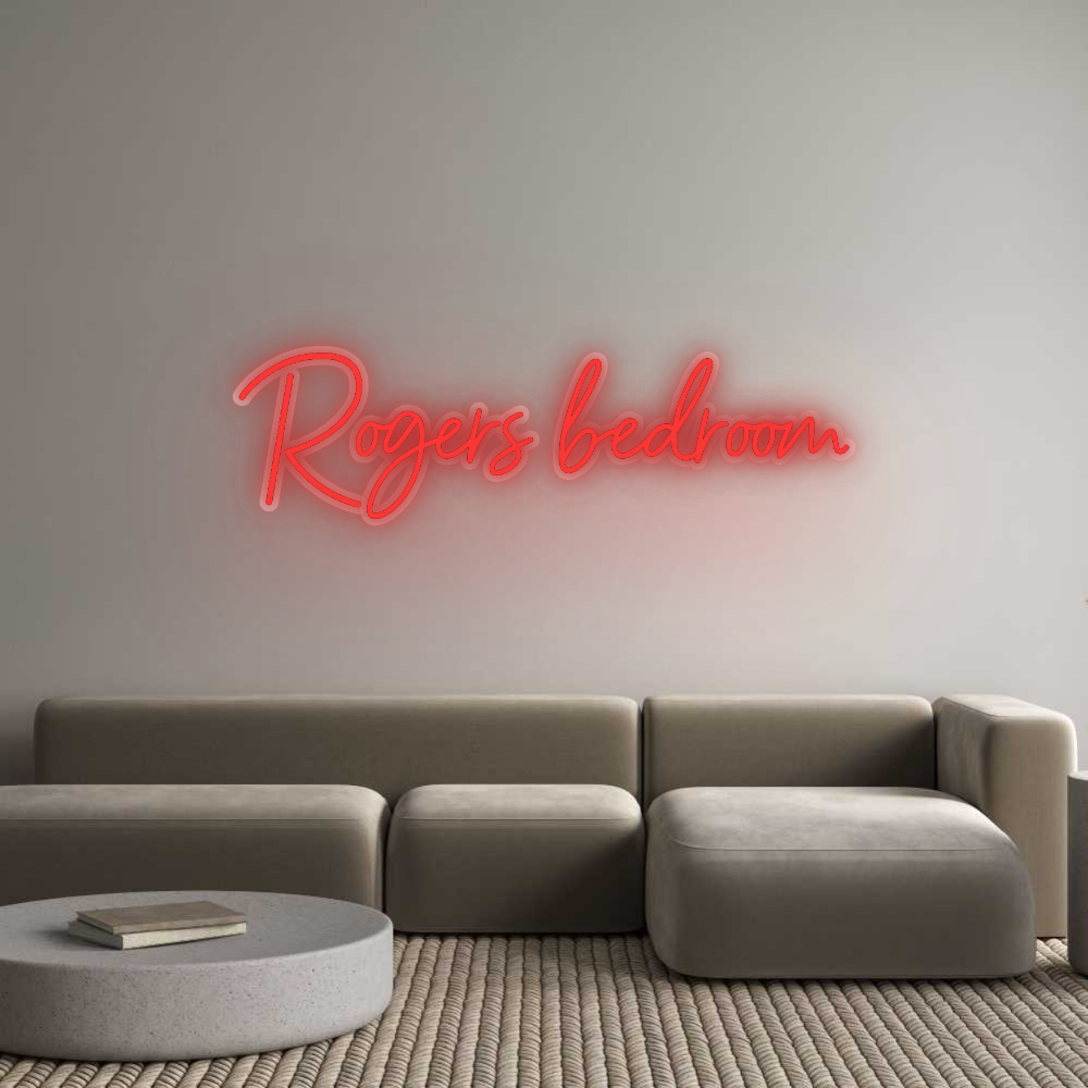 Custom Neon: Rogers bedroom
