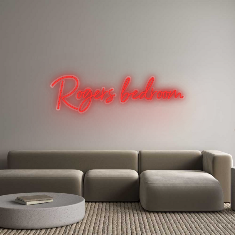 Custom Neon: Rogers bedroom
